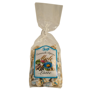 Caramella ripiena di miele e latte