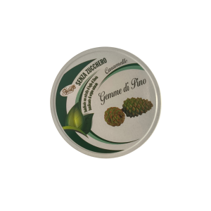 Caramelle senza zucchero con edulcoranti gemme di pino