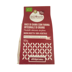 Biscotti Baci di dama bio con farina integrale